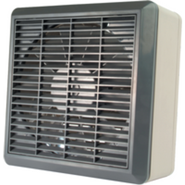 Manrose 150mm/6 Inch Commercial Auto Window Fan with Internal Shutters - COMG150A