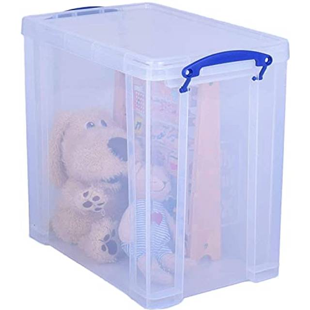 Really Useful Products 25 Litre Box in Card Transparent Clear