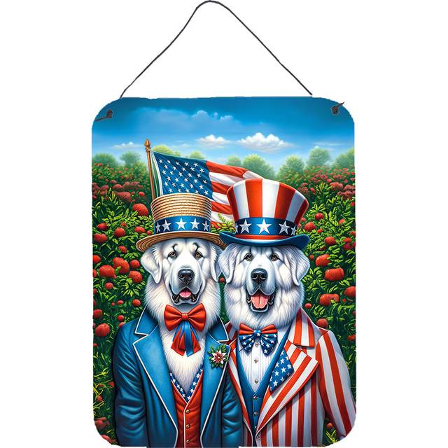 Carolines Treasures DAC4246DS1216 16 x 12 in. All American Great Pyrenees Wall or Door Hanging Prints