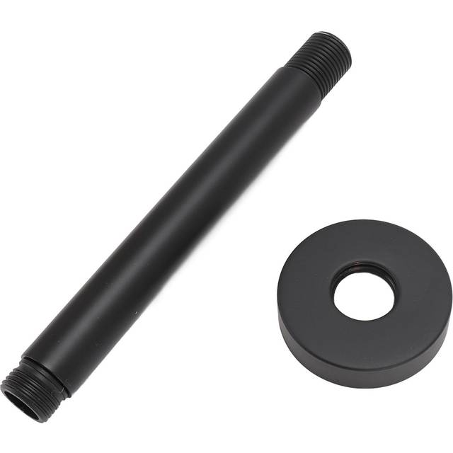 Shower Head Extension Arm Wall Mount Stainless Steel Black Matte Easy Install Shower Pipe Extender 15cm / 5.9in