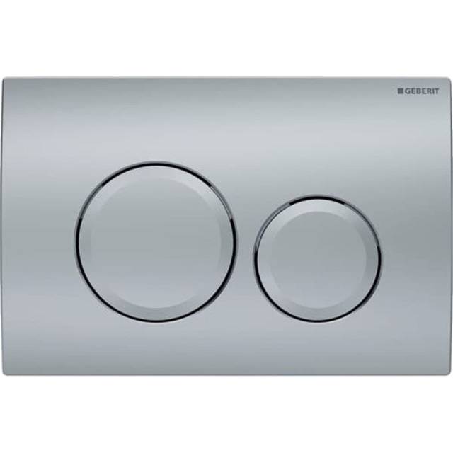 Delta20 Flush plate for dual flush, matt chrome (115.127.46.1) - Geberit