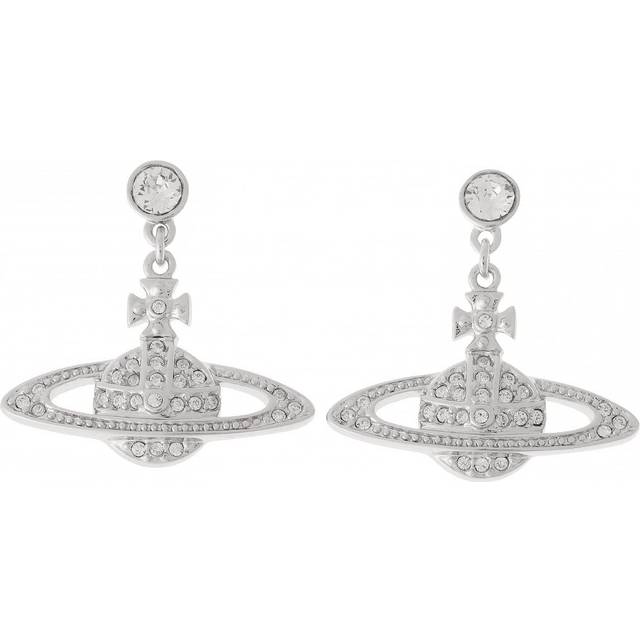 Vivienne Westwood Mini Bath Relief Drop Earrings Silver [Item] silver