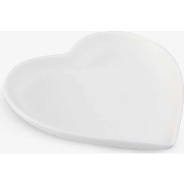 The White Company / Heart-shape Porcelain Ceramic Soap Plate 12cm 1 Size - NONE/CLEAR