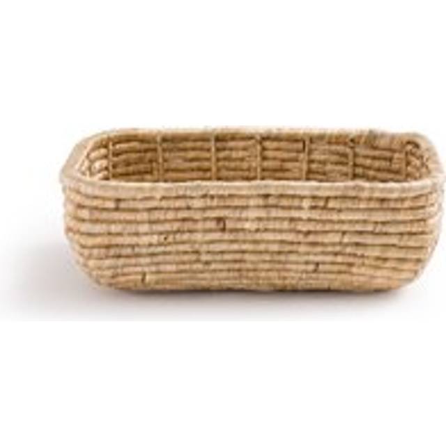 Kunda Rectangular Woven Reed Basket - Natural - ONE SIZE