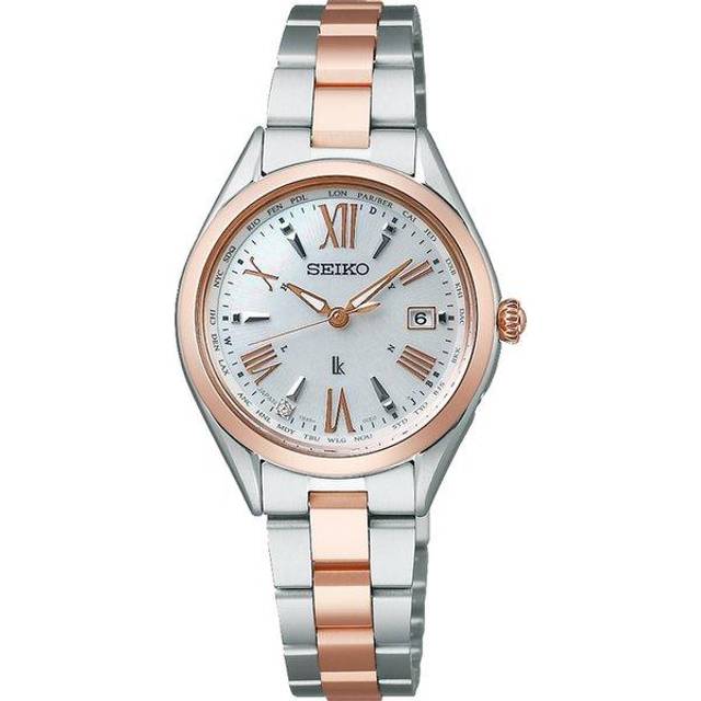 Seiko SSQV104 (LUKIA Essential Collection Solar Radio-controlled World Time Metal Band Women's)