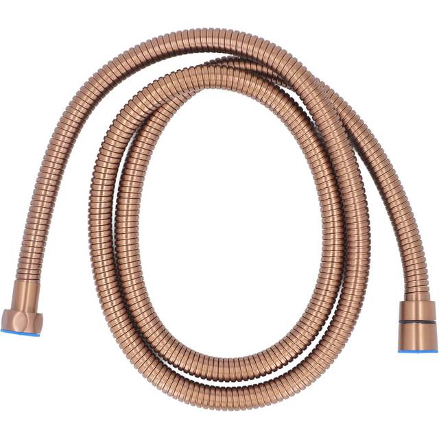 Shower Hose Cold Hot Dual Control Stainless Steel Flexible Pipe for Bathroom Water Heater 1.5 Meter rose gold