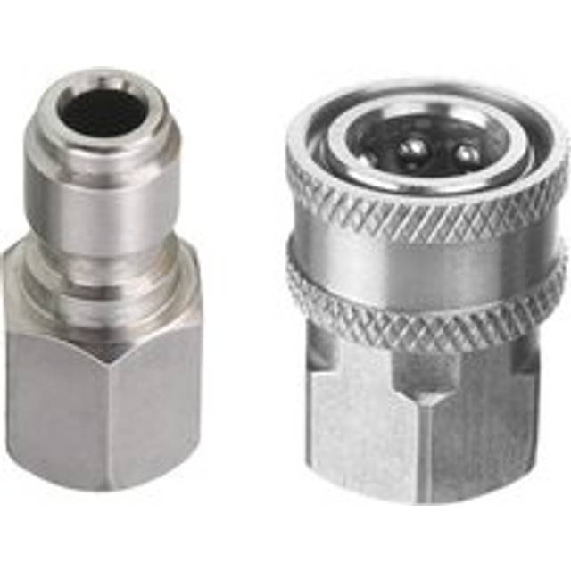 Aiperq - Pressure Washer Adapter Set, 3/8 Inch Quick Connect Kit, Female Fitting, Stainless Steel, 5000 psi