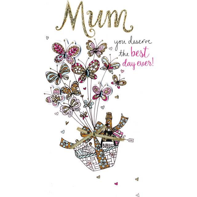 Mother's Day Card You Deserve The Best Embellished Hand-Finished Champagne Cards