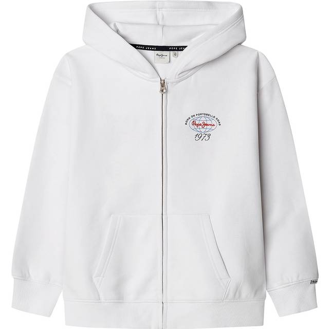 Pepe Jeans for boy. PB581680 Sweatshirt Jakson white (14Años= 164cm), Casual, Cotton, Sustainable, children's fashion