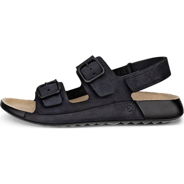 ECCO Cozmo W - Sandale en nubuck deux brides pour femme - Noir - Size: 35 (UK 2.5-3)