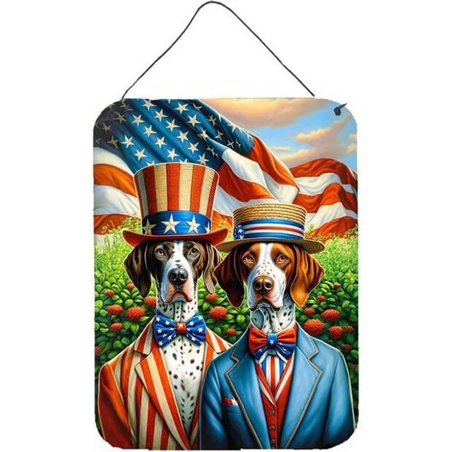 Carolines Treasures DAC4285DS1216 16 x 12 in. All American Pointer Wall or Door Hanging Prints