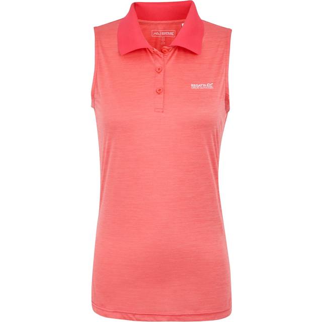 (20 UK, Peach Bloom) Regatta Womens/Ladies Tima II Sleeveless Polo Shirt