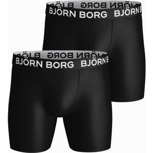 Björn Borg 2-pack Performance Boxer 1572 - Black - Large * Kampanj *