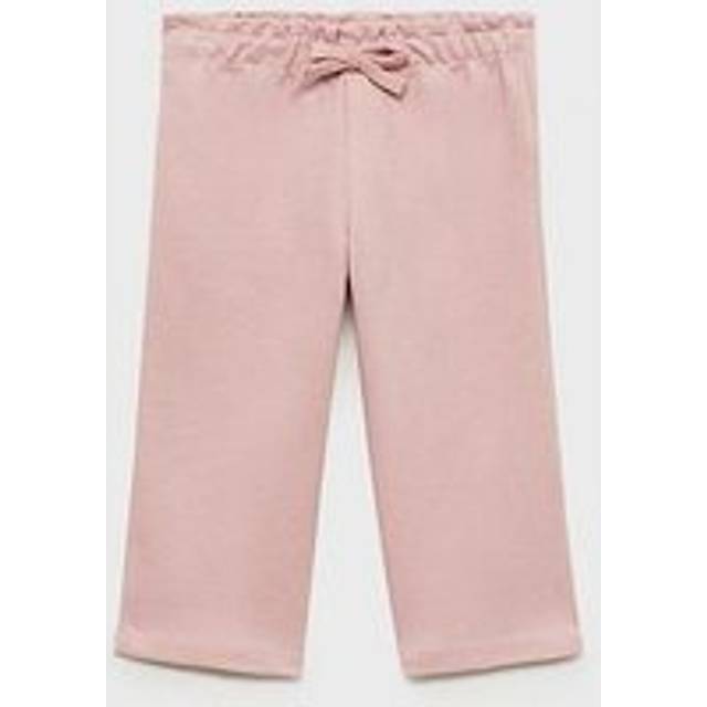 Mango Younger Girls Wide Leg Joggers - Pink, Pink, Size 2-3 Years - 2-3 YEARS