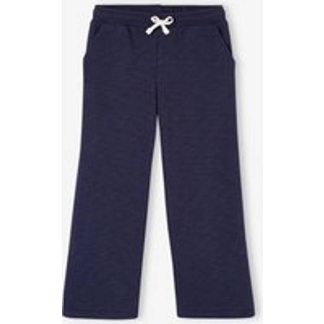 Wide-Leg Joggers for Girls navy blue