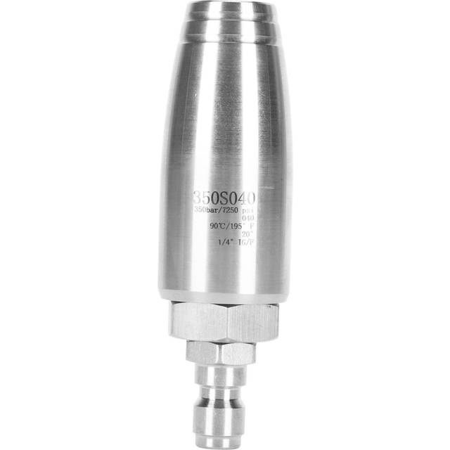 High Pressure Rotary Nozzle 1/4inch Quick Connector 350bar Stainless Steel Pressure Washer Rotating