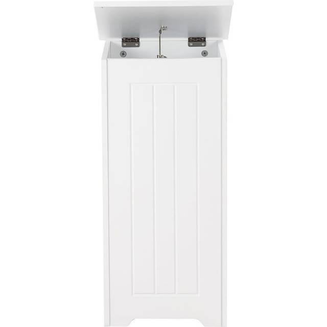White Wooden Laundry Bin