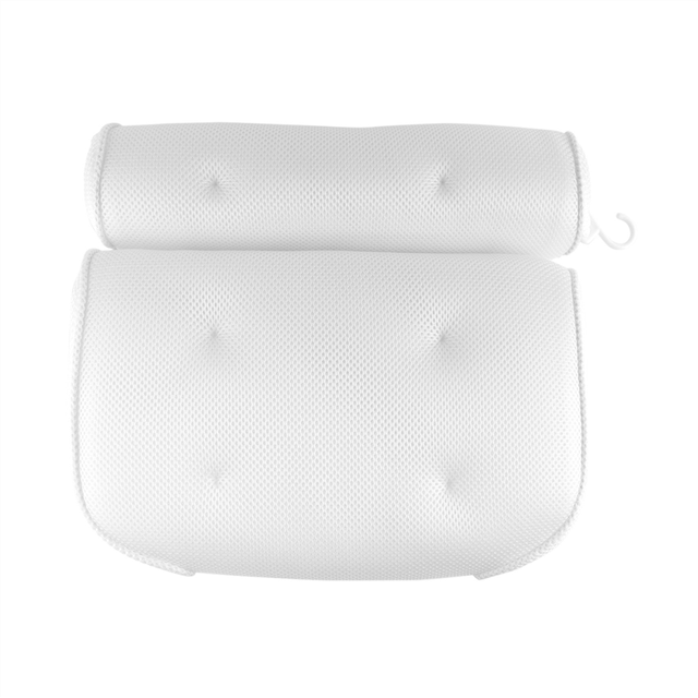 Spa Non-Slip Bath Pillow Cushioned Tub Bathtub Head Rest with Suction Cups for Neck Back