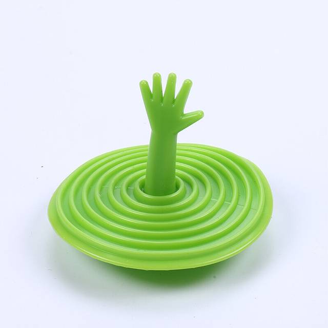 (green) Bathtub Silicone Tub Flat Plug Stopper  Stopper Leakage-proof Drain Cover