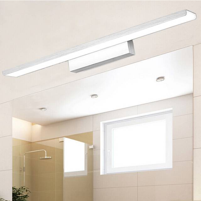 Led vanity wall light fixture bathroom mirror front lamp smd 3014 brushed toilet