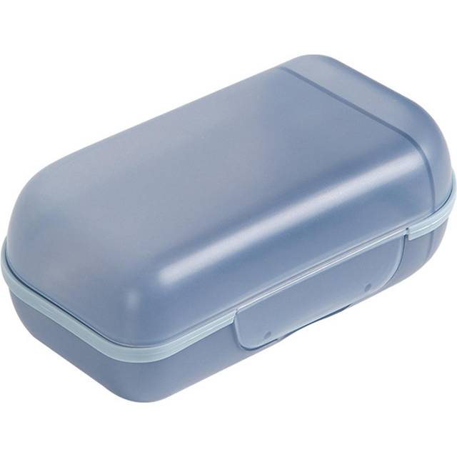 Travel Soap Holder Stylish Lightweight Multipurpose Portable Soap Dish with Lid for Travel HomeBlue