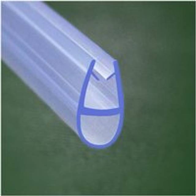 Aica Sanitaire - Aica Bath Shower Screen Door Seal Strip for 5-6mm Glass Thickness 12mm Seals Gap (Type 4)