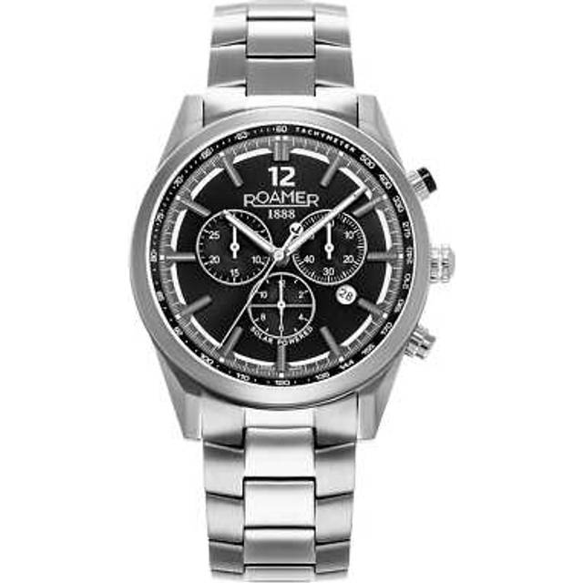 Roamer 973981 44 85 20 helios power titanium solar wristwatch
