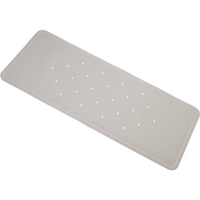 Croydex Rubagrip White Large Rectangular Bath Mat (L)90Cm (W)37Cm - One Size