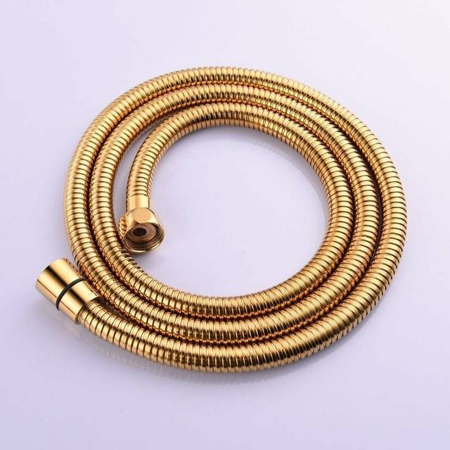 LaBlanc - 1.5m (59 inch) Gold Anti-Kink Flexible Stainless Steel Shower Hose with Solid Brass Connector