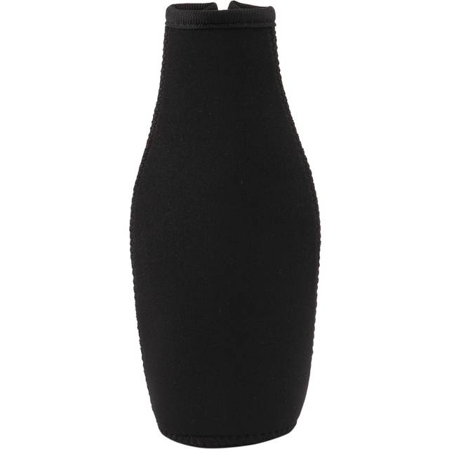 6 Pack Beer Bottle Cooler Sleeves Neoprene Insulated Cover Black