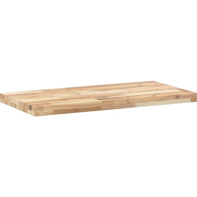 vidaXL Svävande hyllor 2 st 80x40x4 cm obehandlat massivt akaciaträ