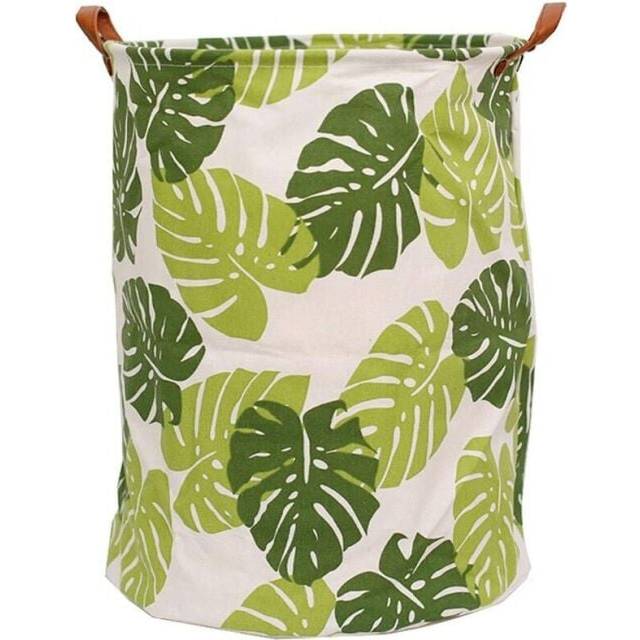 Cyslmuk - Foldable Laundry Basket Canvas Laundry Hamper with Handles Collapsible Bucket for Storage Bins, for Kids, Clothes