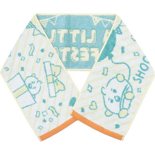 Ensky BT21 Long Towel Jacquard Type A LITTLE FESTA 200 x 1100mm Made of Cotton 3.SHOOKY Approx.