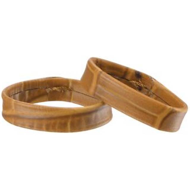 Pu leather loops retaining ring keeper for 22mm width watch band, brown 2 pcs