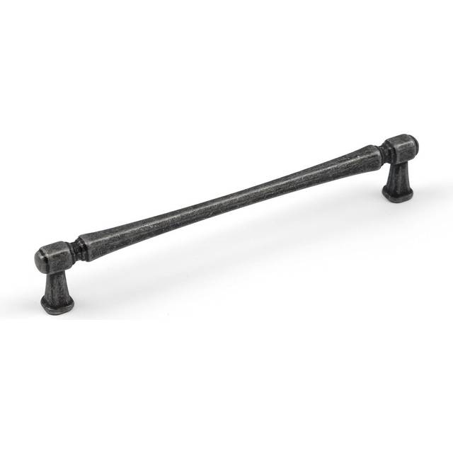 160mm Antique Silver Cabinet Handle T-Bar Pull Slim Broad Square