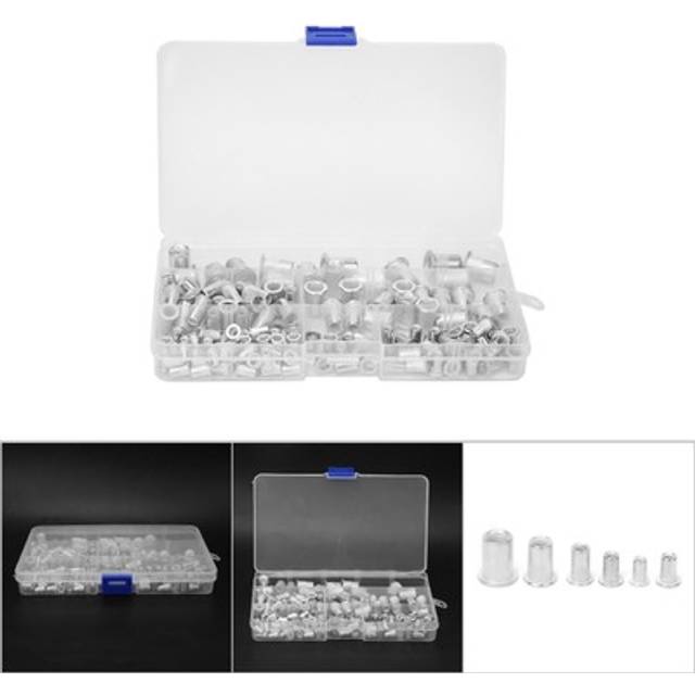 150pcs m3 m4 m5 m6 m8 rivet nut threaded insert nuts kit hardware fasteners✈