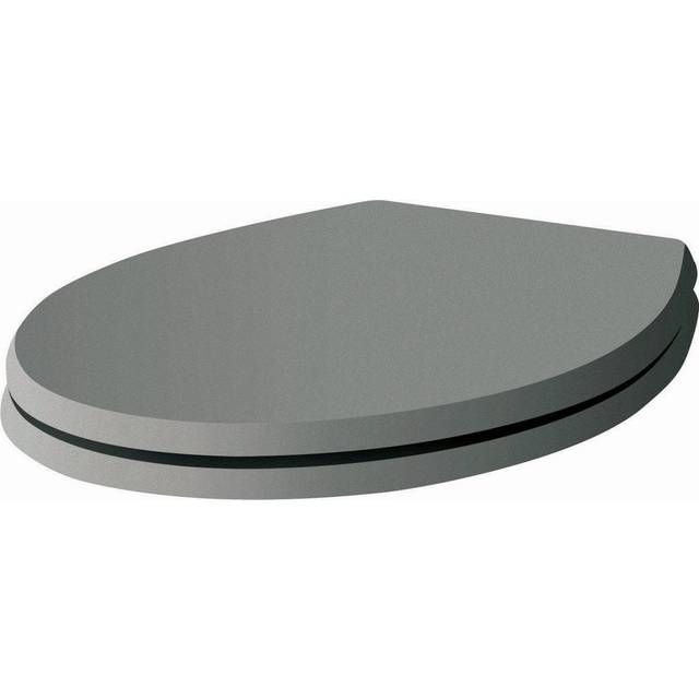 Harrogate Spa Grey Soft Close Toilet Seat, Grey