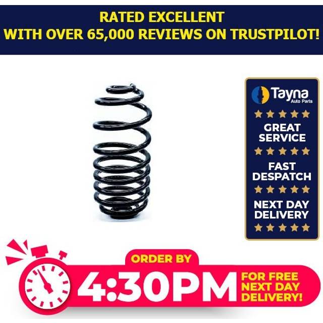 2x coil springs (pair set) fits renault kangoo 1.5d rear 08 to 12 suspension