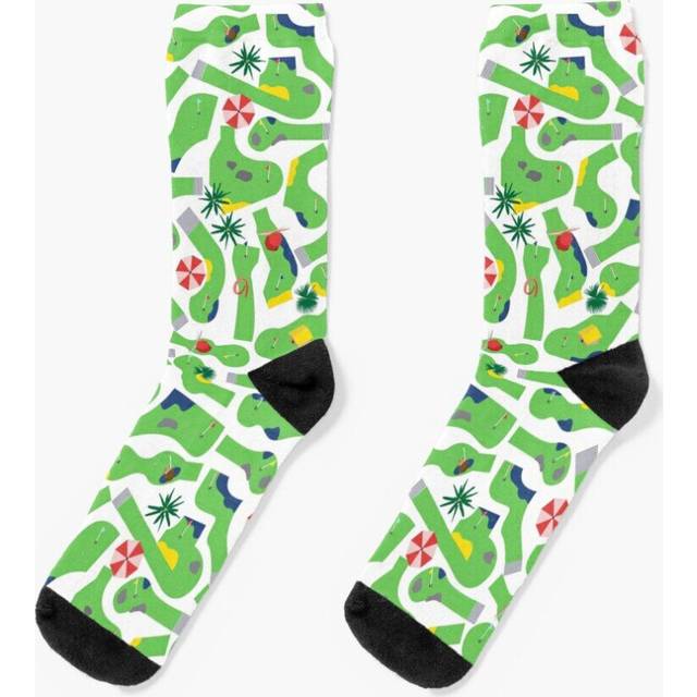 Dress Socks Golf in Miniature Novelty Fancy Crazy Pattern Crew Casual for Men Women