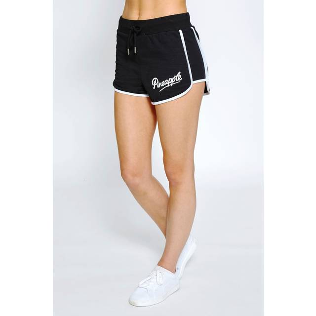 Pineapple Women's Black Logo Jogger Shorts New Look - M
