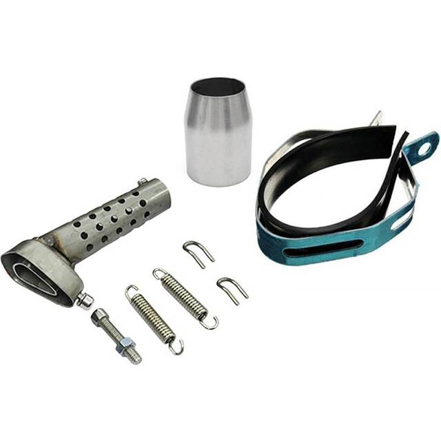 3851mm Motorcycle Exhaust Muffler Pipes Slip on Silencer Stainless Steel Tail Tube High black