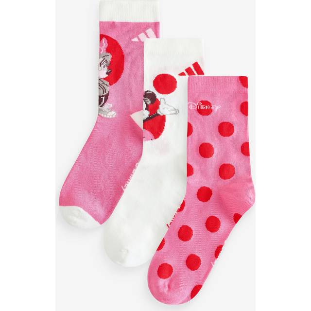 ADIDAS DISNEY MINNIE MOUSE SOCKS - Off White / Pink Fusion / Pink Fusion - 10K - 11.5K