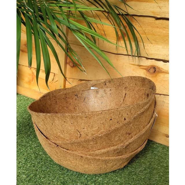 4 Natural Coco Hanging Basket Liners Coco Liner for a 14 Inch Basket