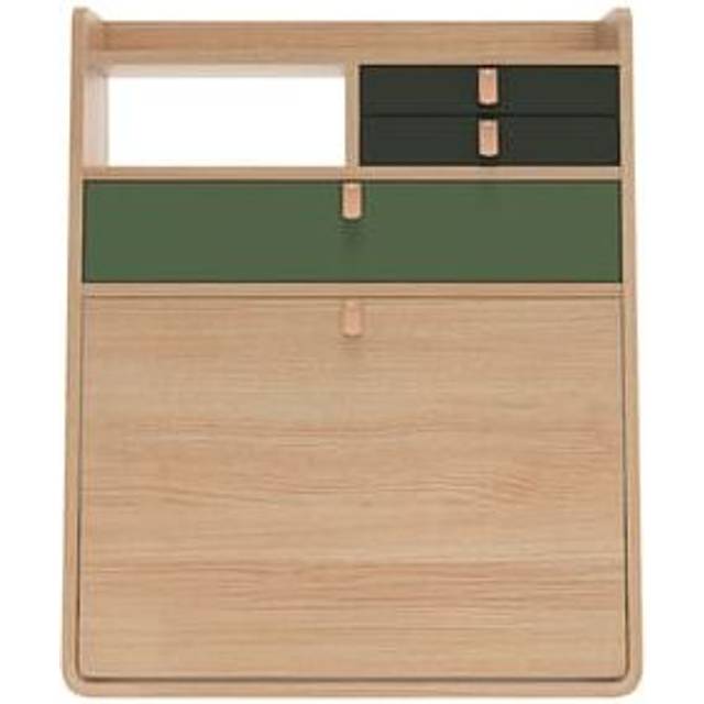 Hartô - Bureau mural Gaston - Vert - MDF laqué - Designer Florence Watine