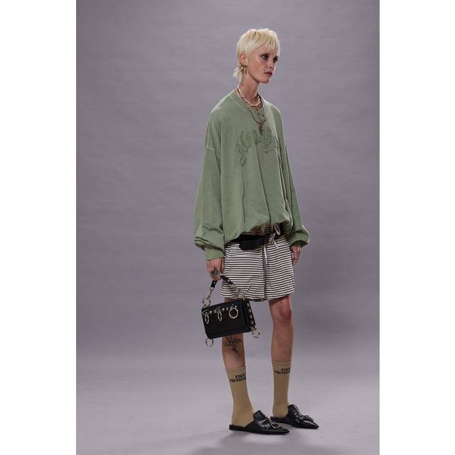 NEW YORK BALLOON CREWNECK - LIGHT OLIVE / M (M)