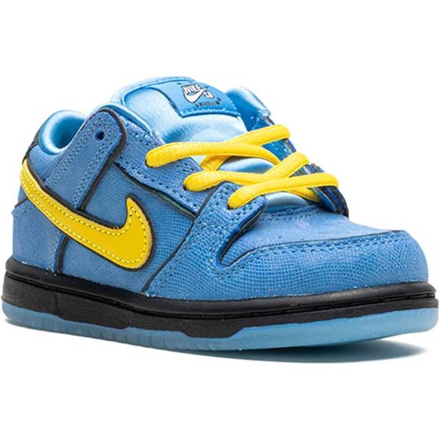 Nike Kids - Powerpuff Girls SB Dunk Low "Bubbles" sneakers - kids - Rubber/Calf Leather/Fabric/Calf Leather - 12C - Blue