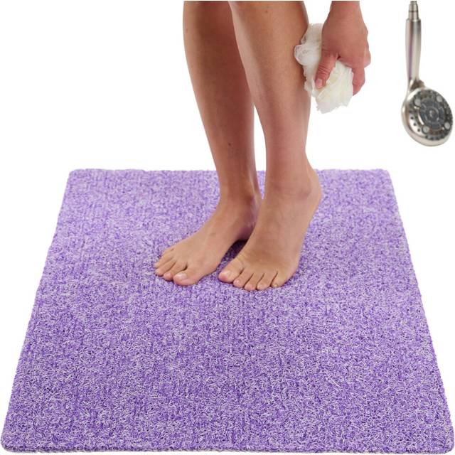 Loofah Shower Mat Non Slip  Anti Slip Shower Mats for Inside Shower  Tub  Bathroom  Wet Areas  Soft Bath Mat Without Suction C