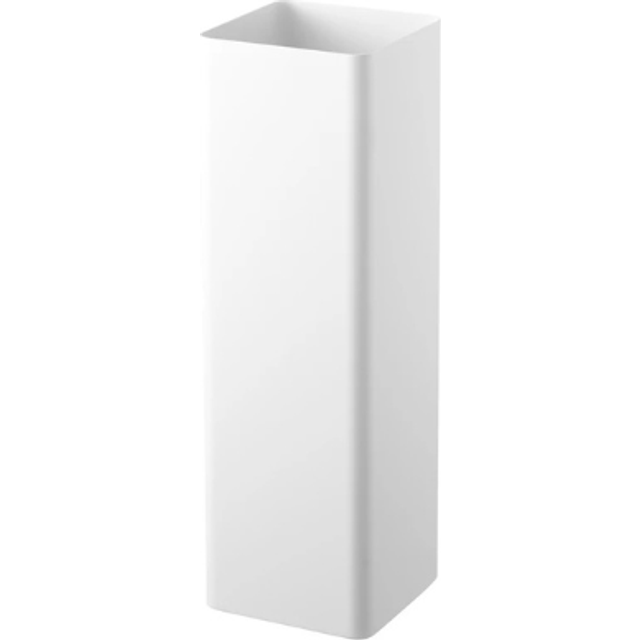 Yamazaki Jitsugyo 1578 Square White W15 x D15 x H48cm Smart Umbrella Stand Slim with Removable Water Tray white