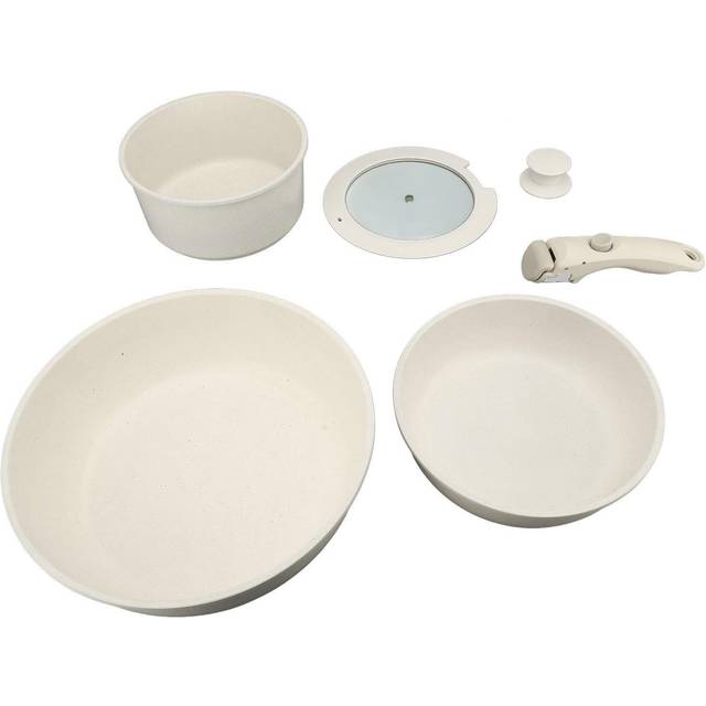 Nonstick Pots and Pans Set with Detachable Handle Maifan Stone Kitchen Cookware Set with Lid for L