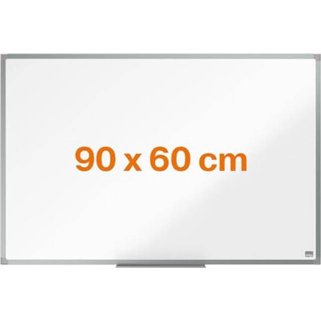 Nobo Magnetic Dry Wipe Whiteboard, 90x60 cm (WxH), Memo/Weekly Planner/Drawing Board with Silver Aluminum Frame for Office, Home & Classroom, Includes